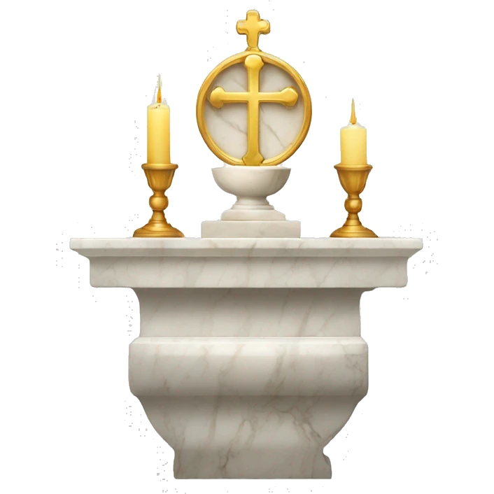 Marble altar eucharist  emoji