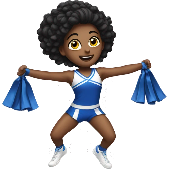 Cheerleading stunt emoji