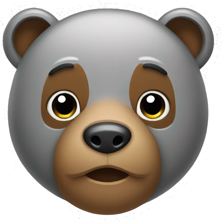 A bear working emoji