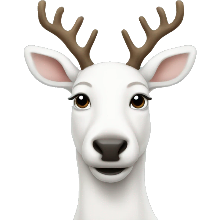white-reindeer emoji
