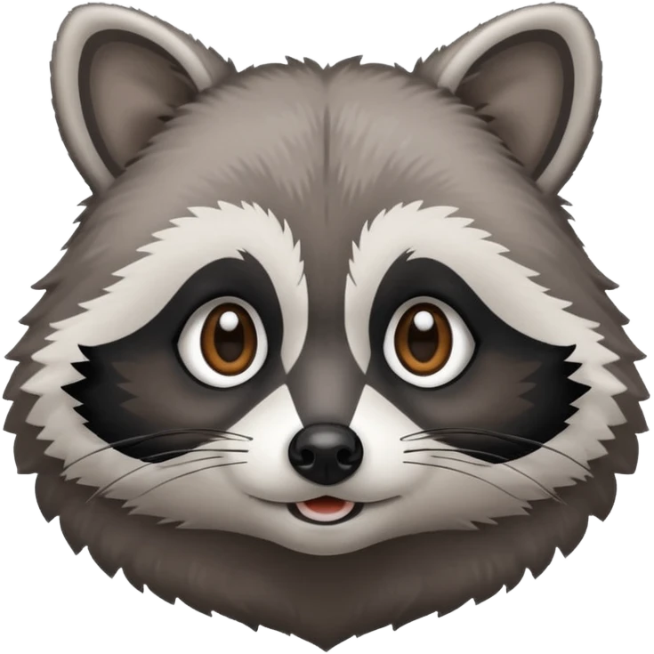Adorable raccoon emoji