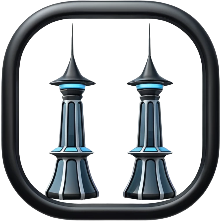 Uçan çarpan iki kule emoji