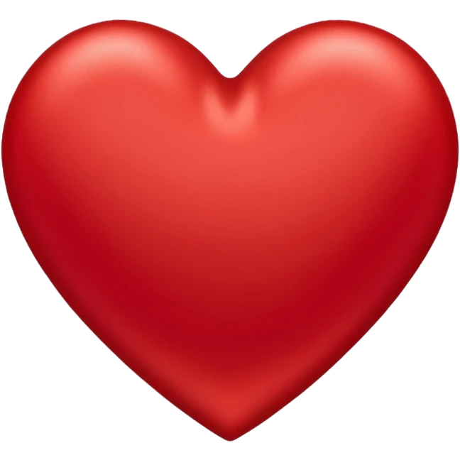 Satin heart emoji