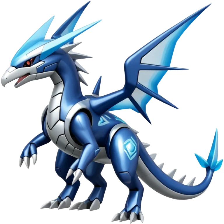 Futuristic Helioptile-Kyurem-Dialga-Latios-Miraidon-Pokémon, full body emoji