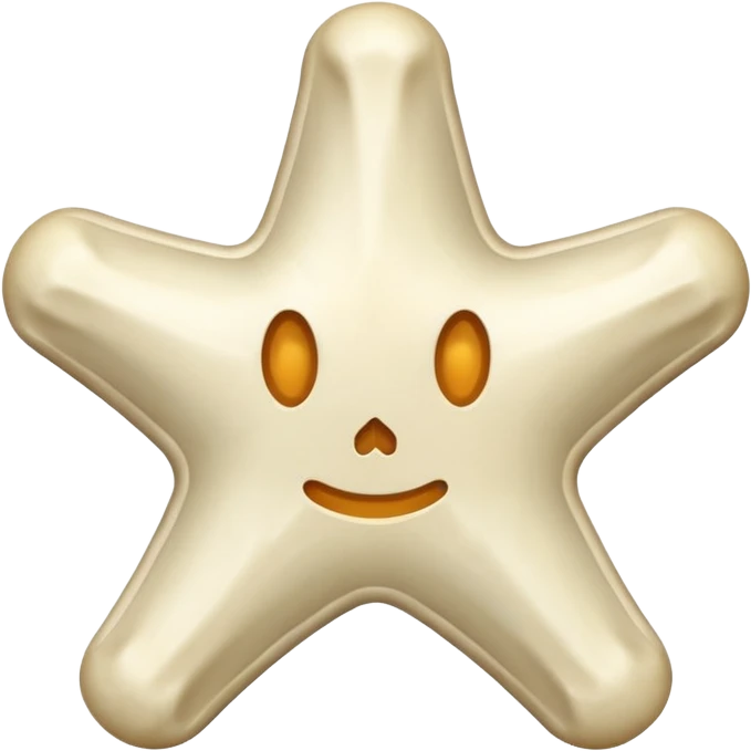 starshape made of bone. no face . no outer ridge. no eyes. no. nose. no mouth emoji