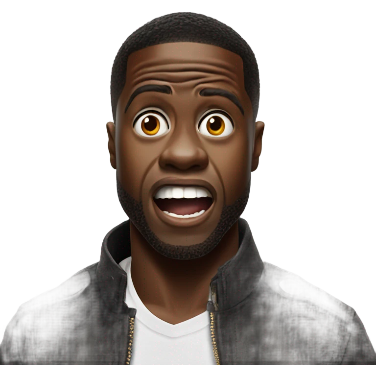 kevin hart looking shocked  emoji