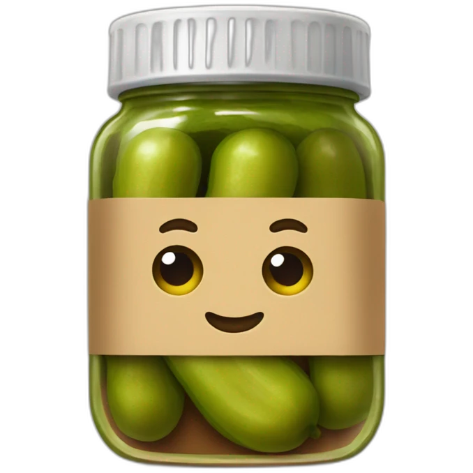 Peanut butter and pickle emoji