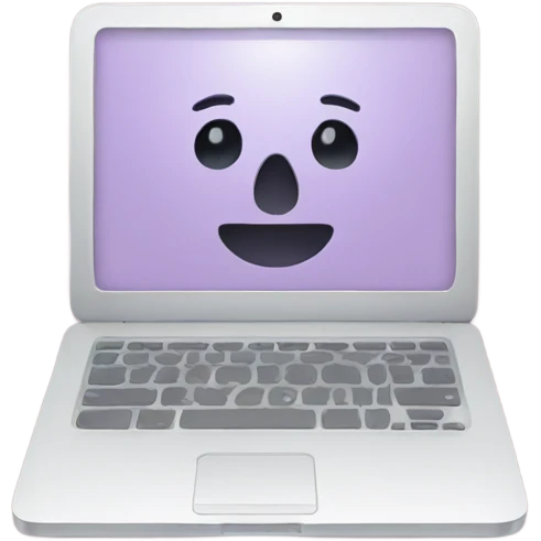 Soft aesthetic laptop emoji