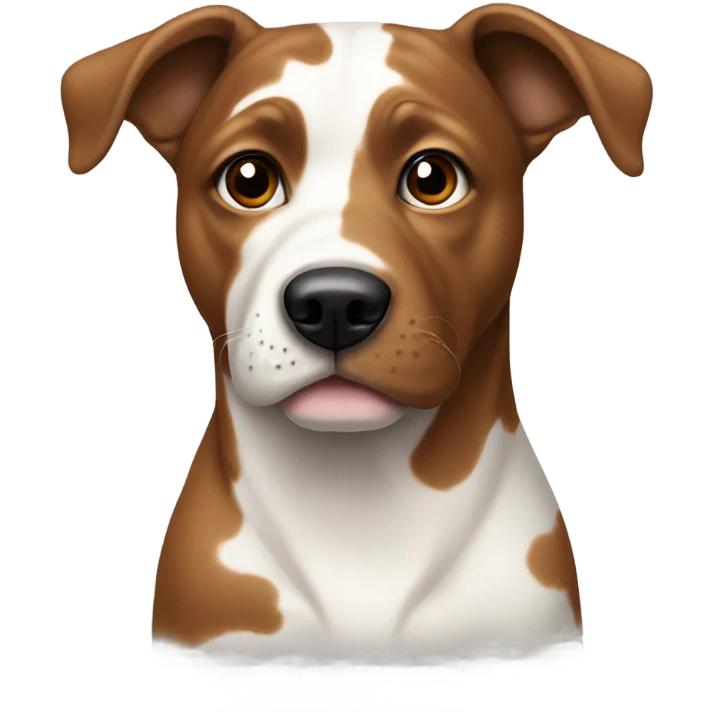 Dog with vitalligo emoji