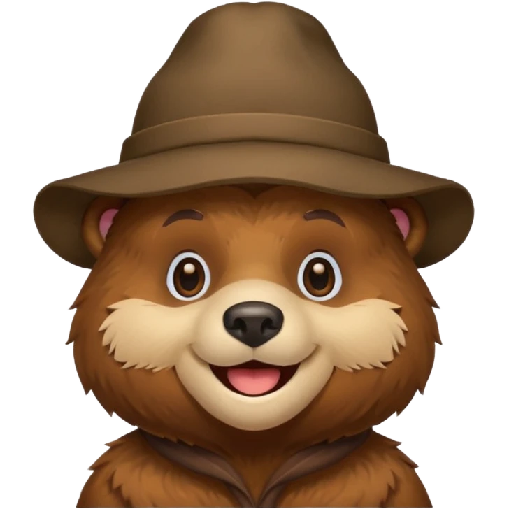 Bear wearing a hat  emoji