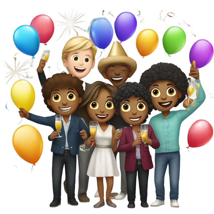 new years celebration emoji
