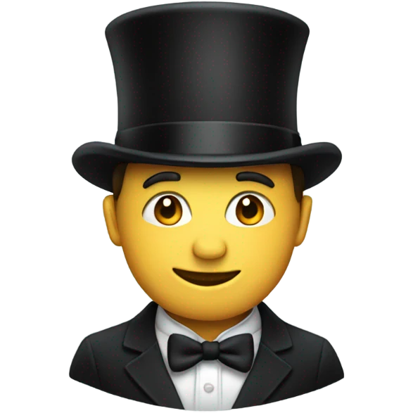 Person in a top hat emoji