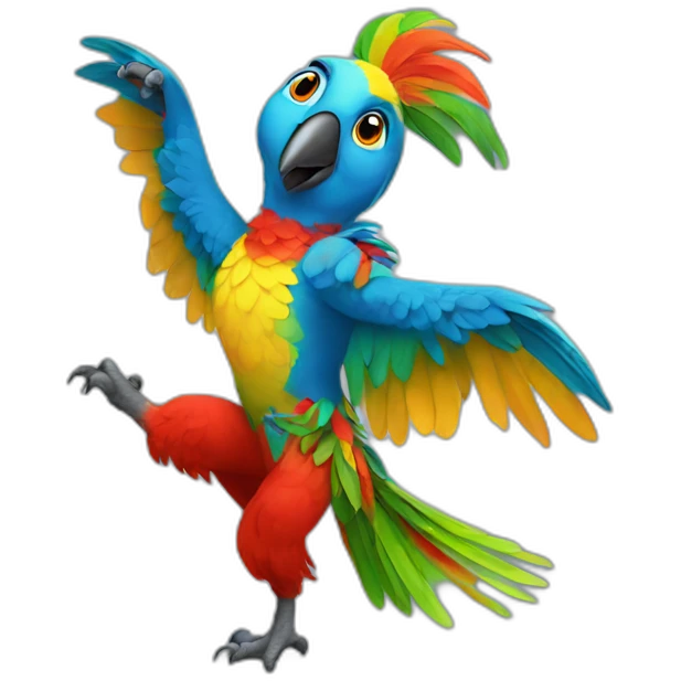 dancing parrot emoji