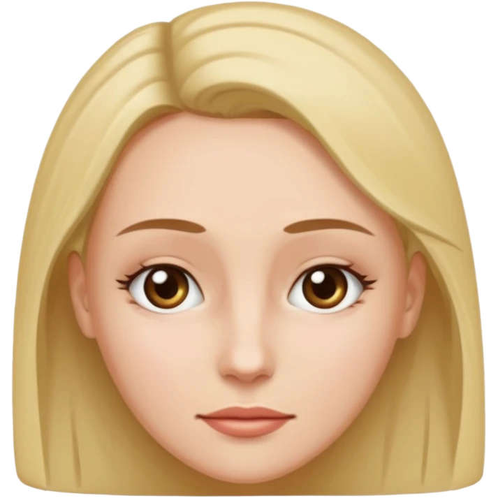 close-up of woman forehead, only face, no body, zoomed in emoji