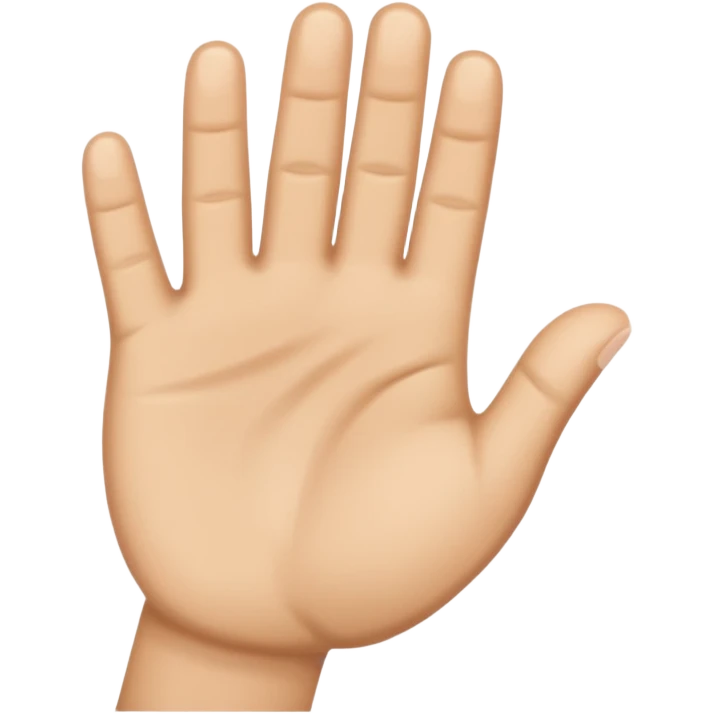 hello hand emoji