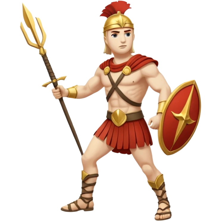 Pfeil steckt in ferse des griechischen kriegers emoji