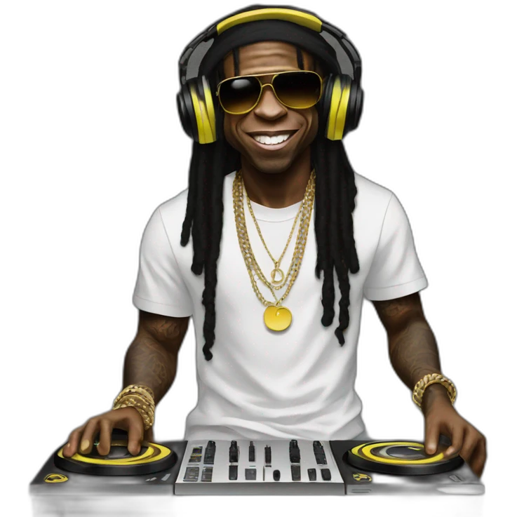 lil Wayne djing emoji