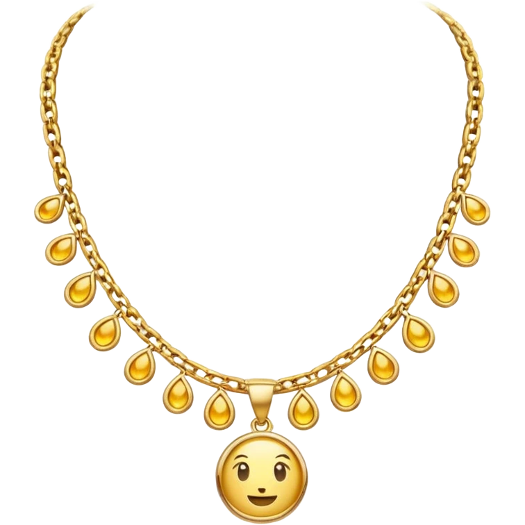 gold necklace emoji