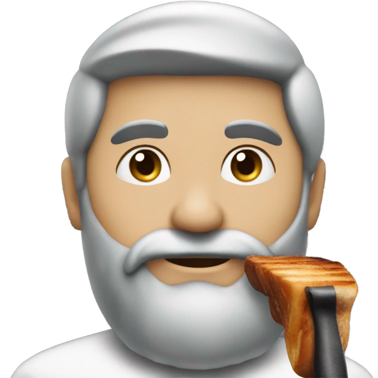 Ich esse eine Grillhaxe emoji
