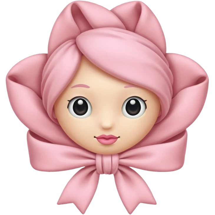 Nœud rose pastel emoji