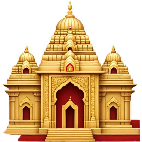 Tirupati Balaji Temple Landmark Emoji – Showcasing the temple’s golden entrance and intricate carvings. emoji