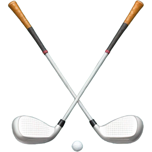 Golf logo of 2 crossed golf clubs emoji