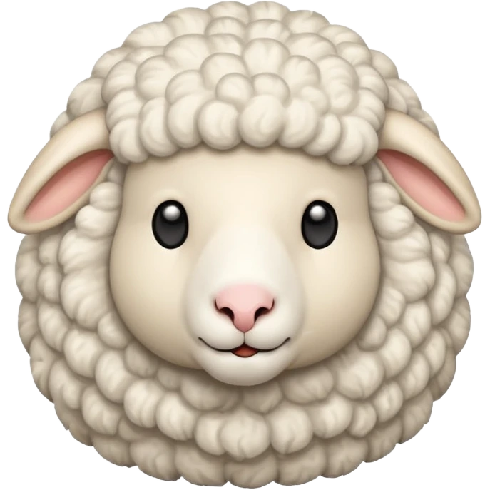 High resolution of A sheep emoji