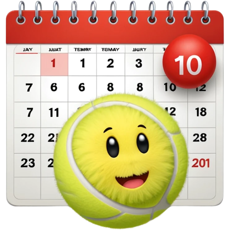 i want to write in emojis padel next week? i currently have this: 🏓🎾⏭️, but i need an emoji for week emoji