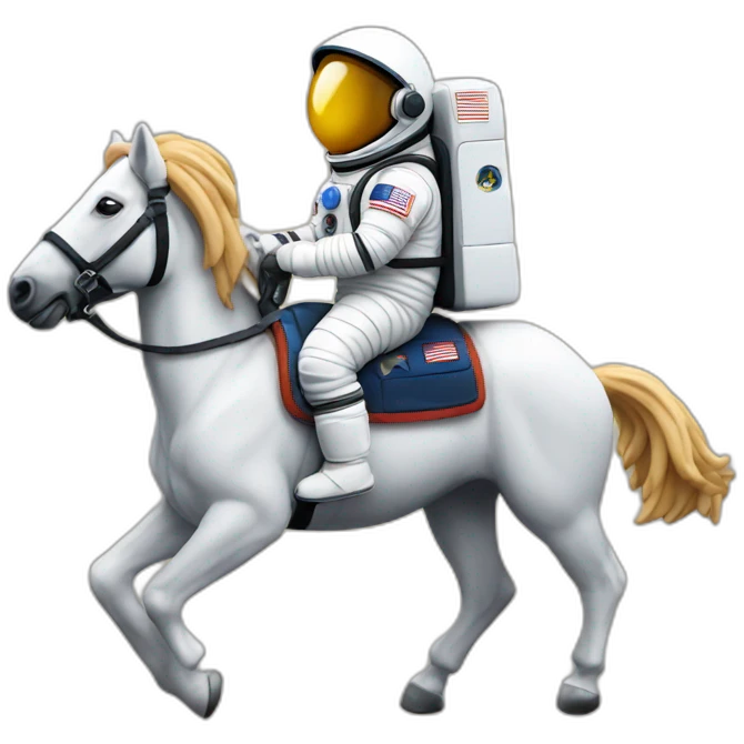 astronaut on a horse emoji