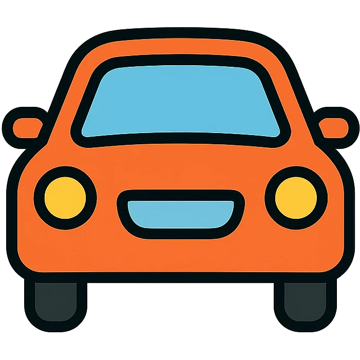 orange car icon emoji