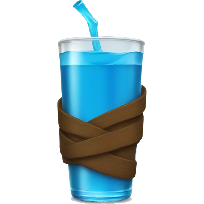 drinking blue drink emoji