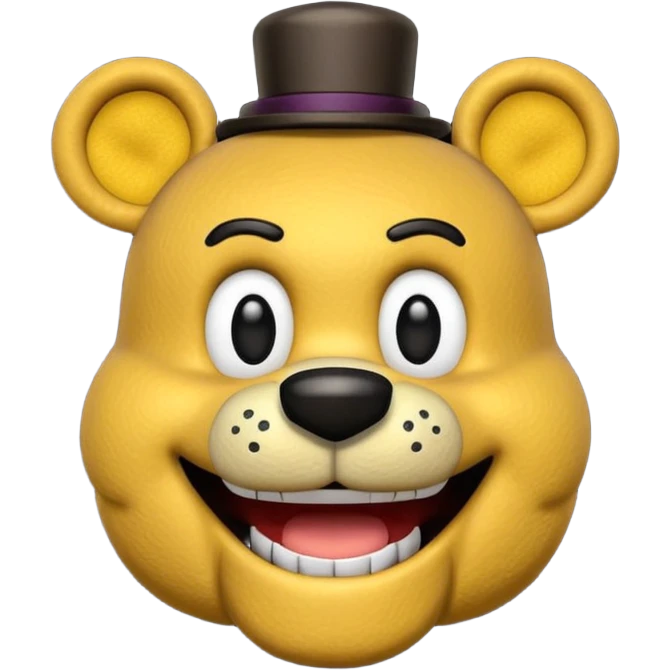 The head of Fredbear of five nights at Freddy emoji