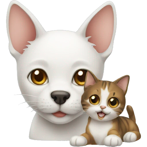 cat with dog emoji