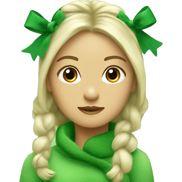 cute green uggs with bows emoji