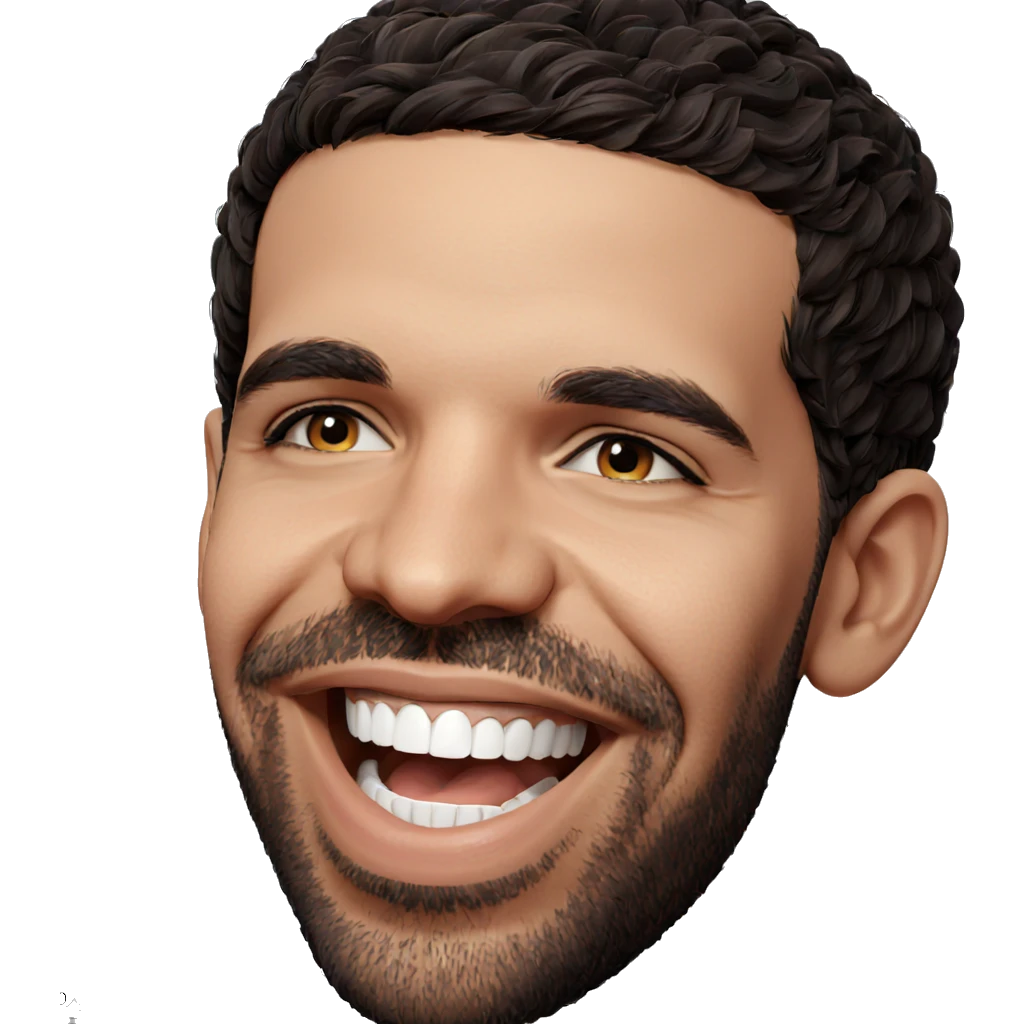 smiling male portrait with beard emoji