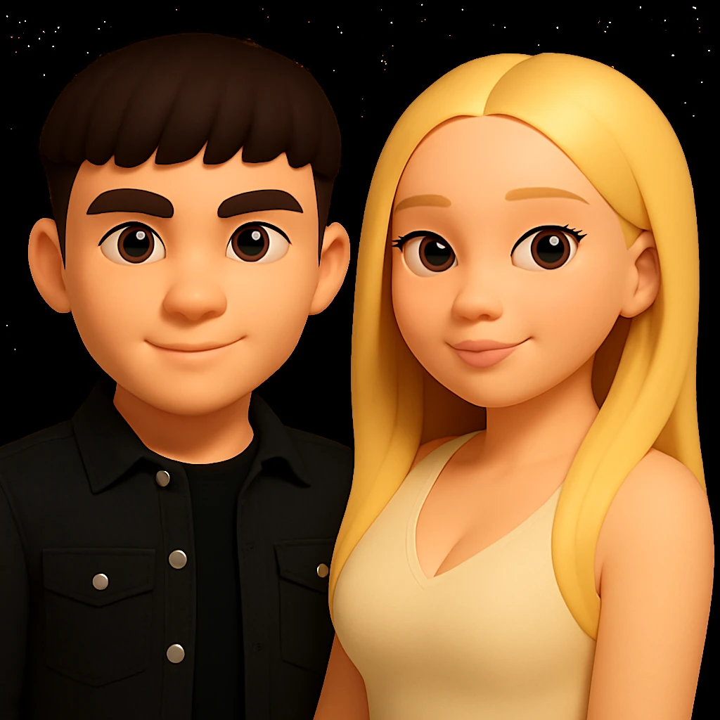 Make the upper body of the girl slightly more voluminous for a more balanced silhouette, while preserving the overall look and style of a 3D emoji. Maintain the 3D fluent emoji style with its characteristic smooth, rounded, and colorful appearance. emoji