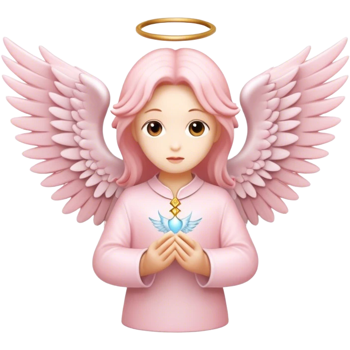 6 winged seraphim light pink  emoji