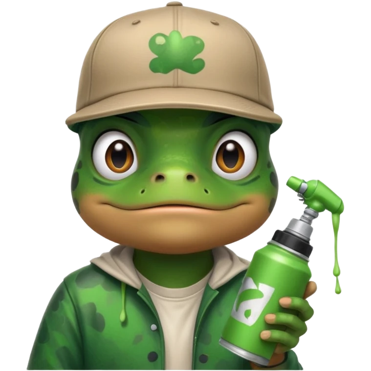 graffiti artist frog emoji