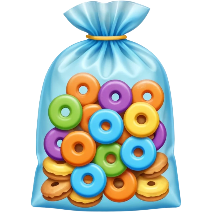 Temptations, Small Plastic bag, treats emoji