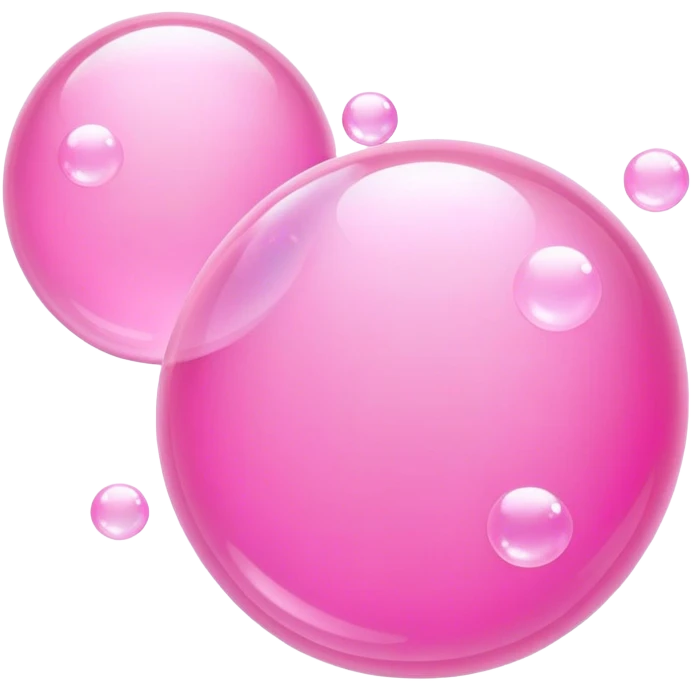 pink bubbles emoji