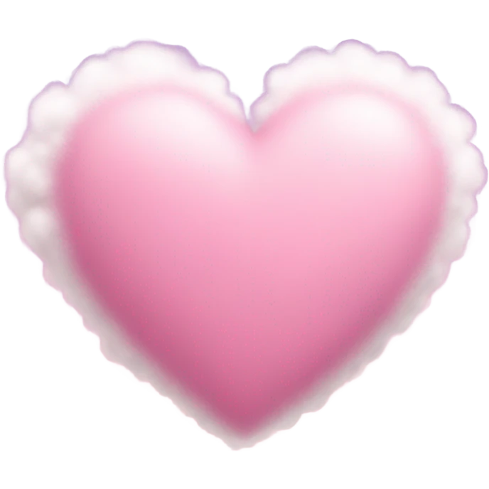 Pink heart with clouds emoji