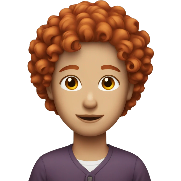 Red hair and curly  emoji