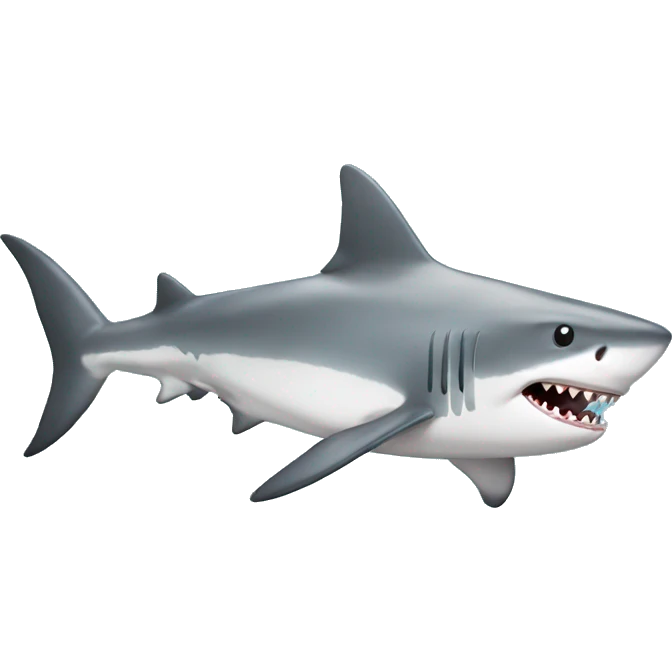 shark with top emoji