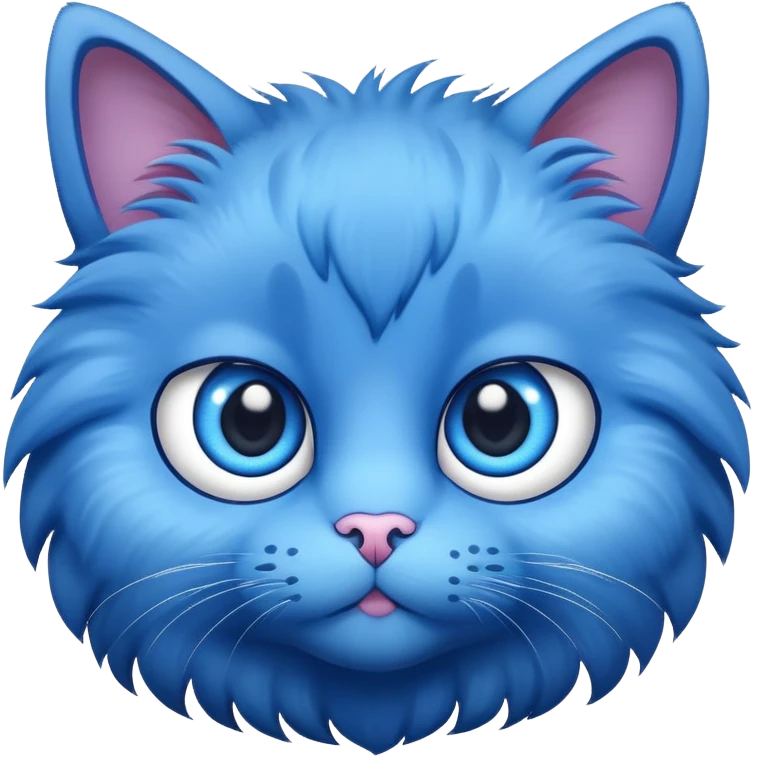 Blue cat emoji