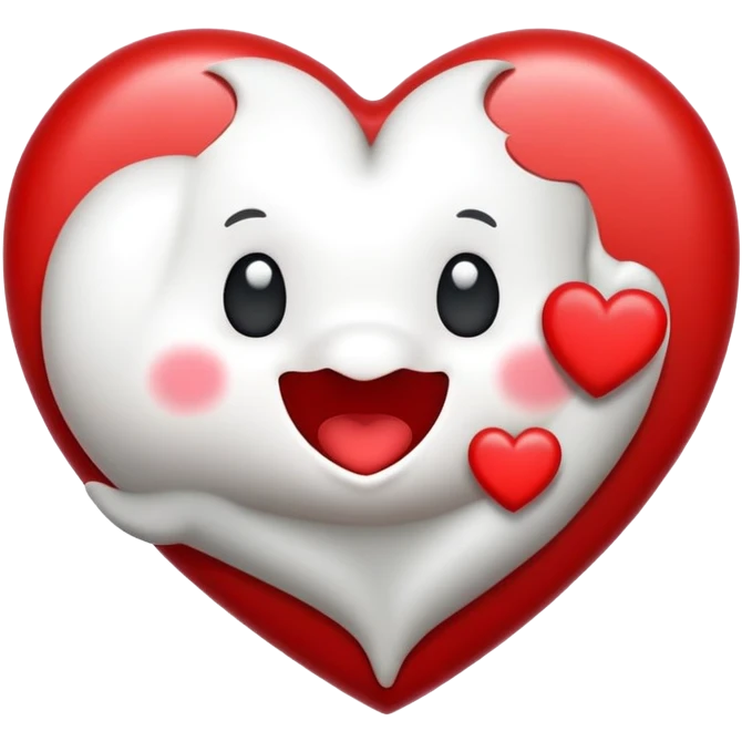 heart seal holding a heart emoji