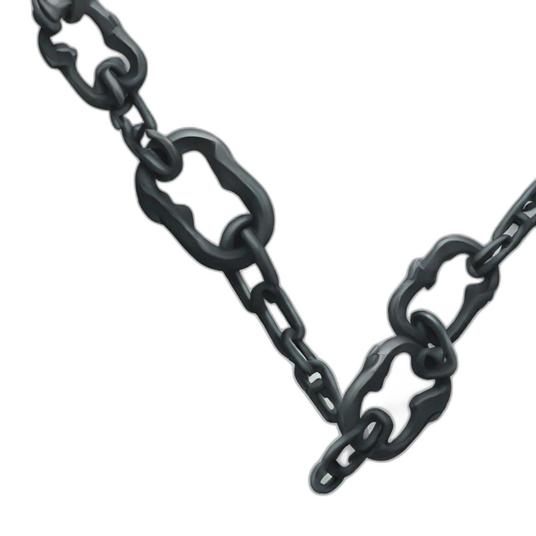Broken chain emoji