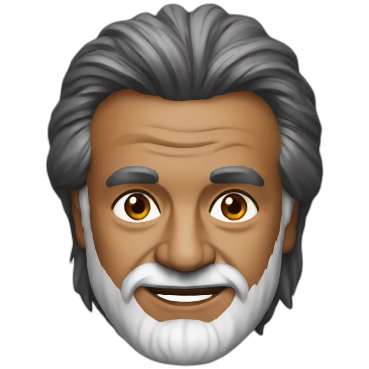 Rajinikanth Wearing Indian Cricket Jersey  emoji