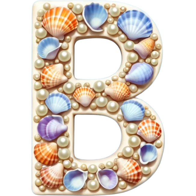 Number 5 is made of shells emoji