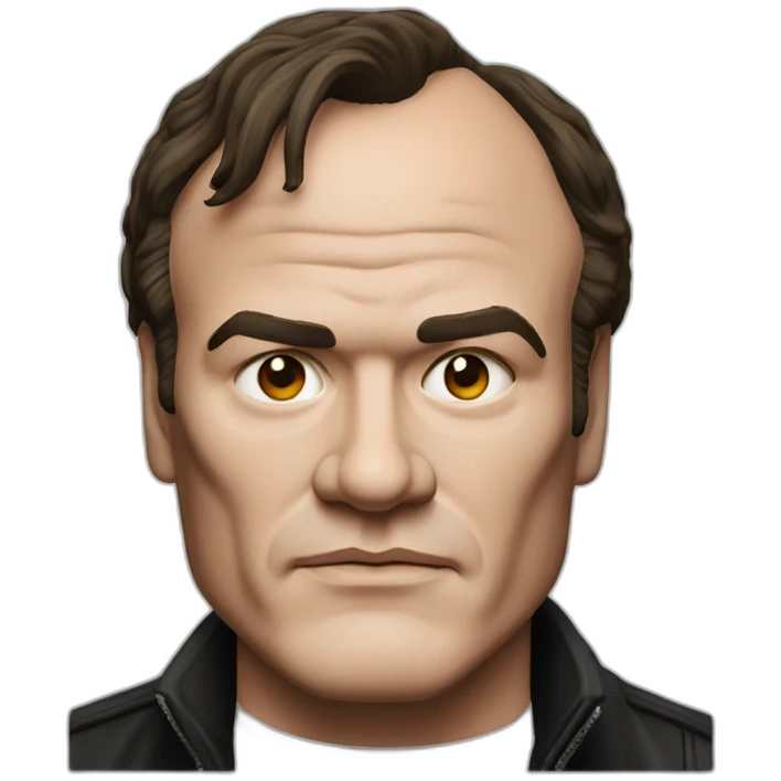 tarantino quentin portrait, front view emoji
