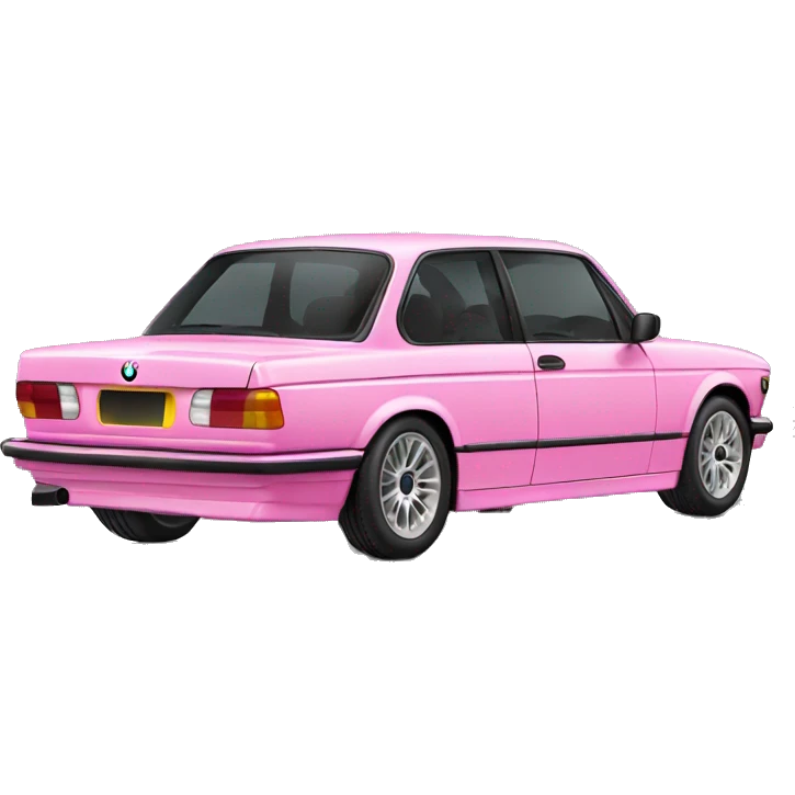 pink car BMW  emoji